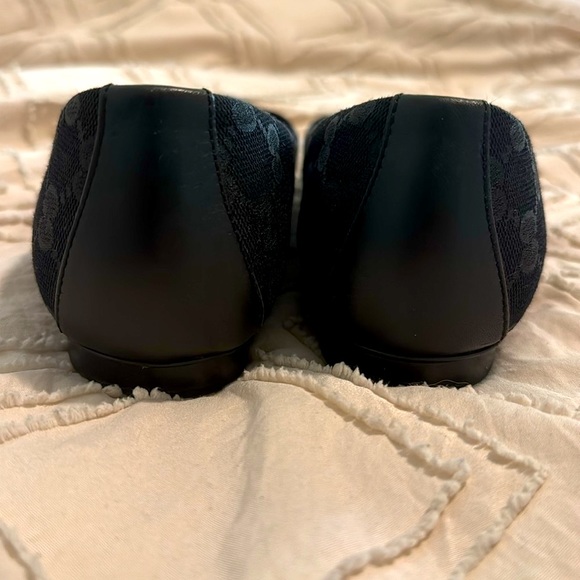 Gucci Black GG Monogram Canvas Flats - Picture 8 of 10